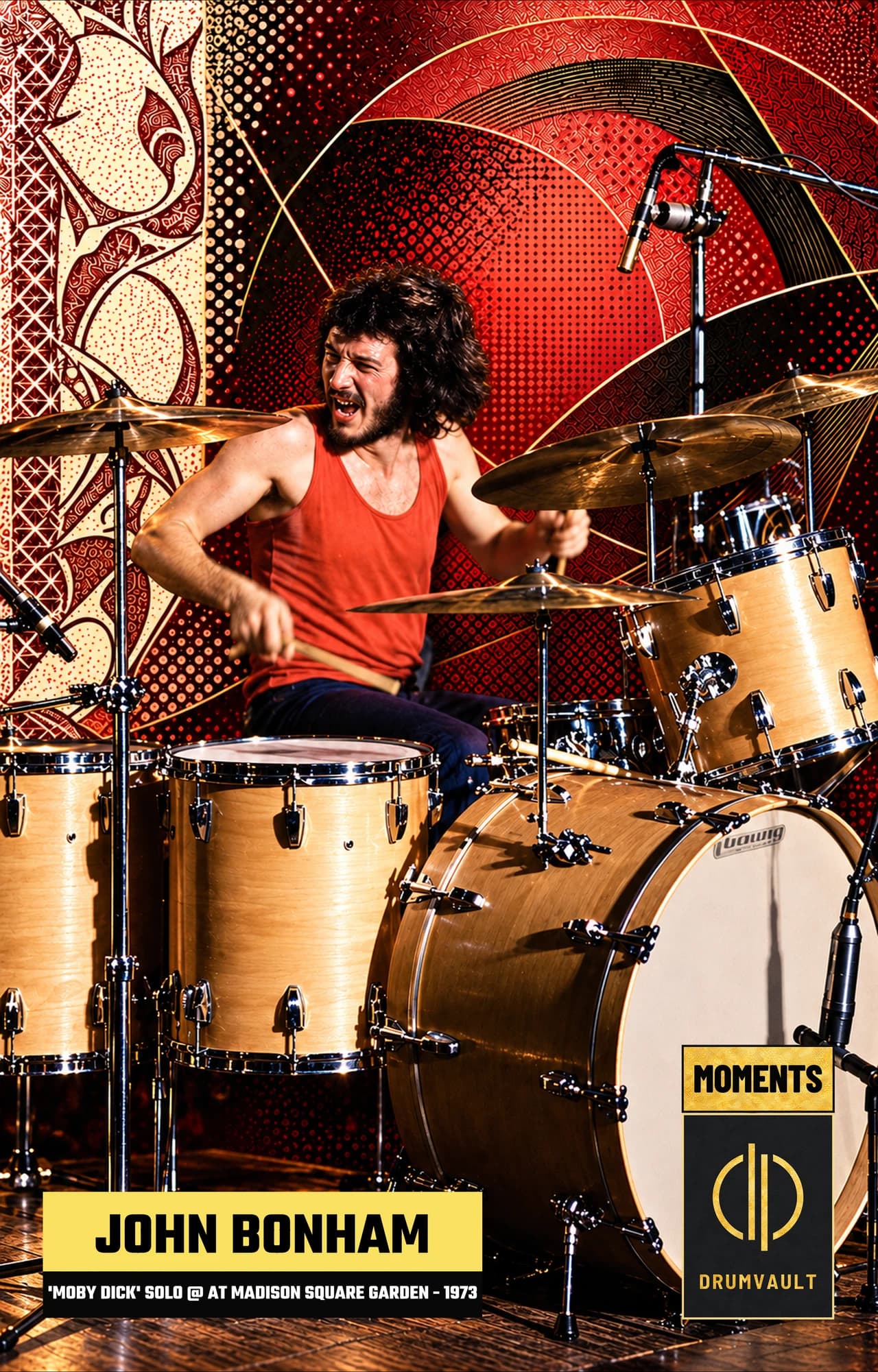 Carta Moments de John Bonham (Solo de Moby Dick, Madison Square Garden, 1973)