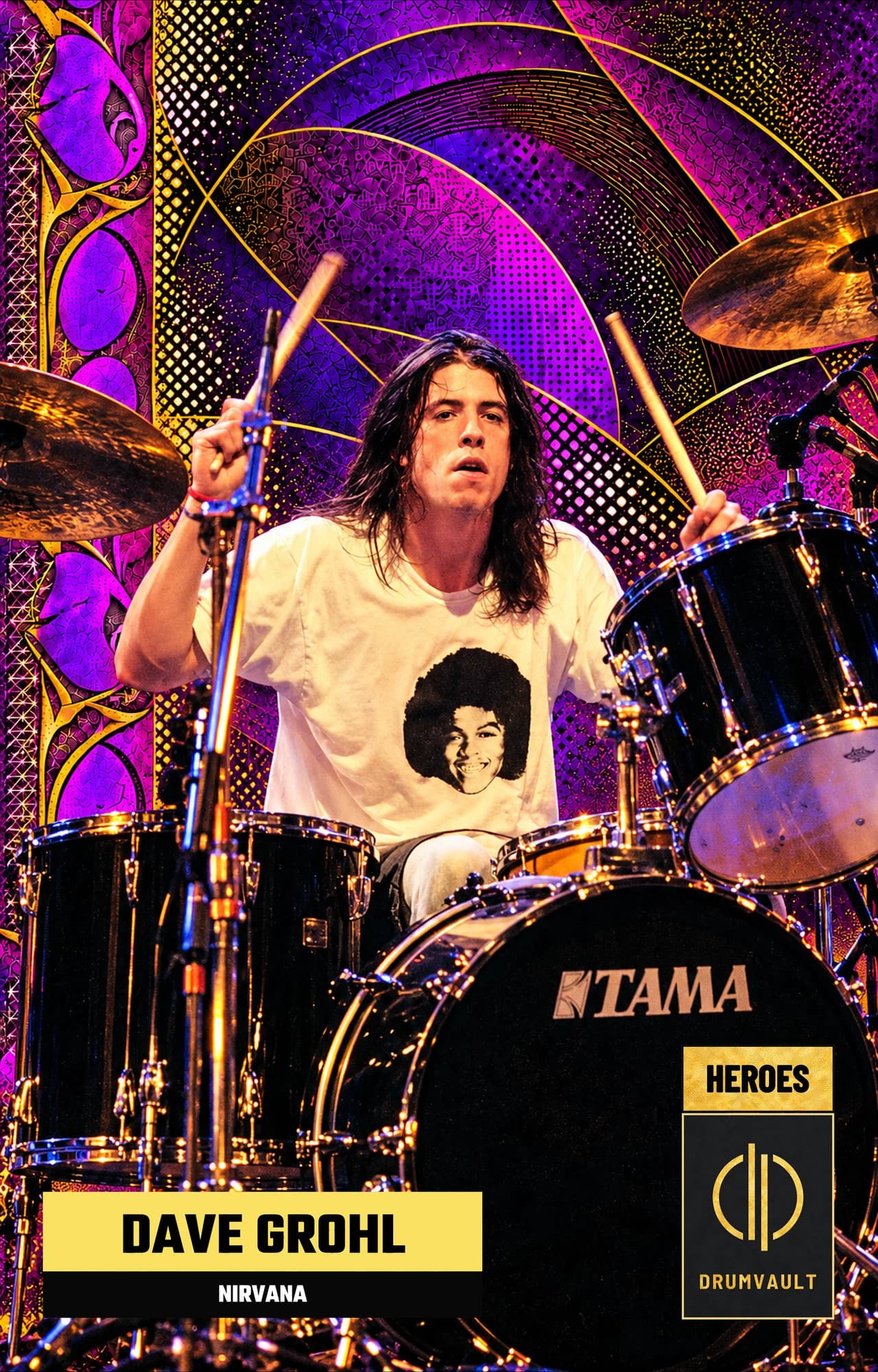 Carta Heroes de Dave Grohl (Nirvana)