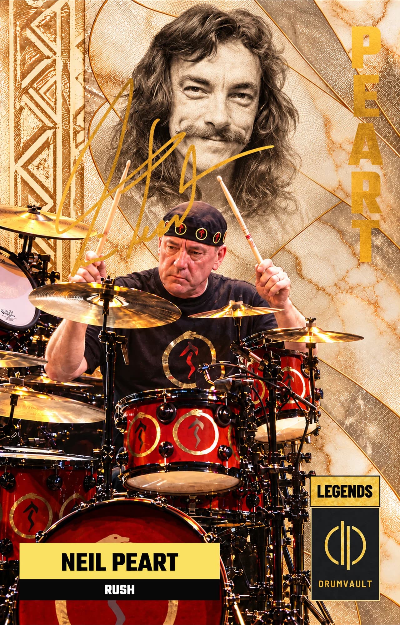 Carta Legends de Neil Peart (Rush)
